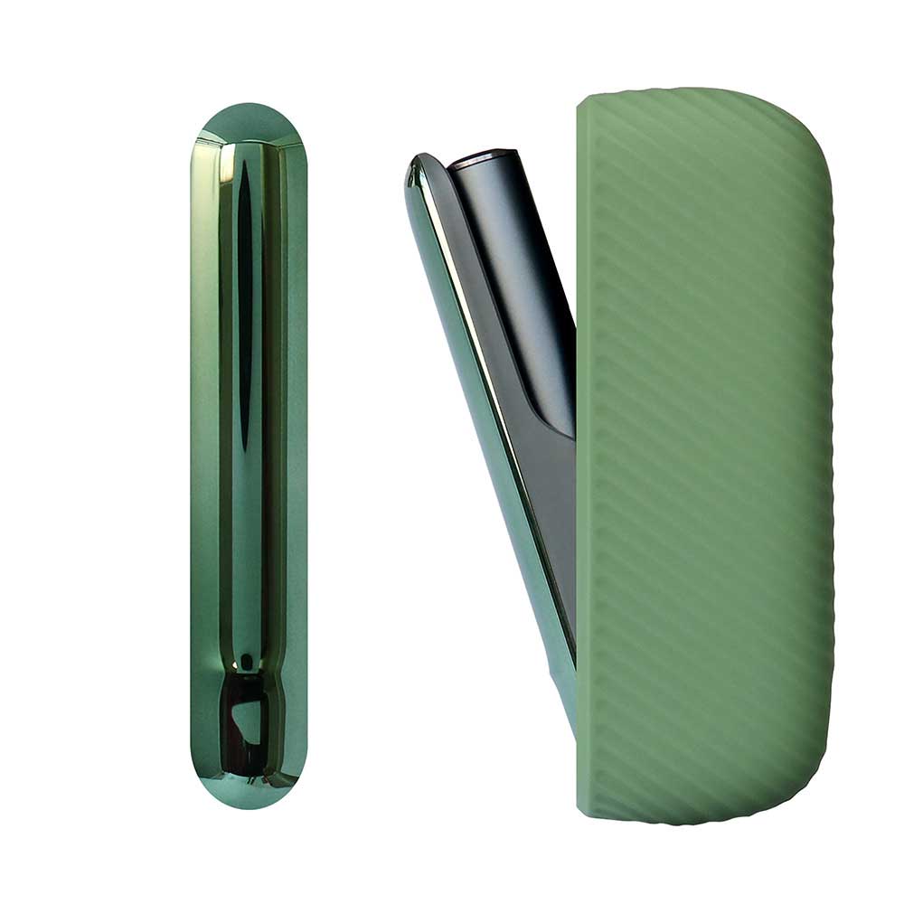 A03-X01-08-Hnbcase-PU-Leather-Protective-Case-for-IQOS-ILUMA-Green